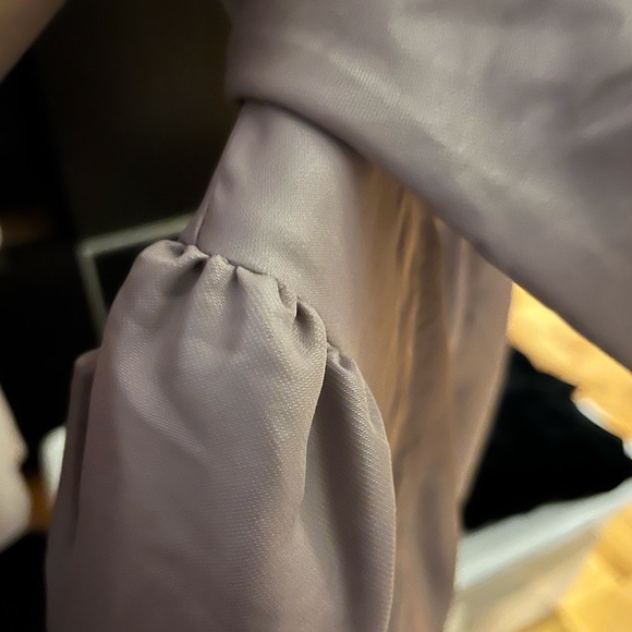 French Connection zip jacket/high collar.. thick elastic waist - Picture 3 of 4